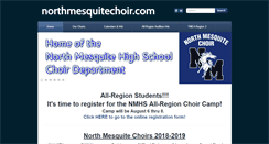 Desktop Screenshot of northmesquitechoir.com